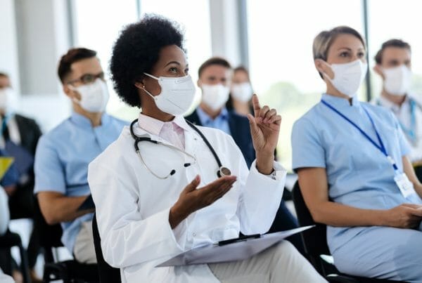 looking for CNA trainees doesn't have to be difficult. Here' a doctor joins trainees during an initial session.