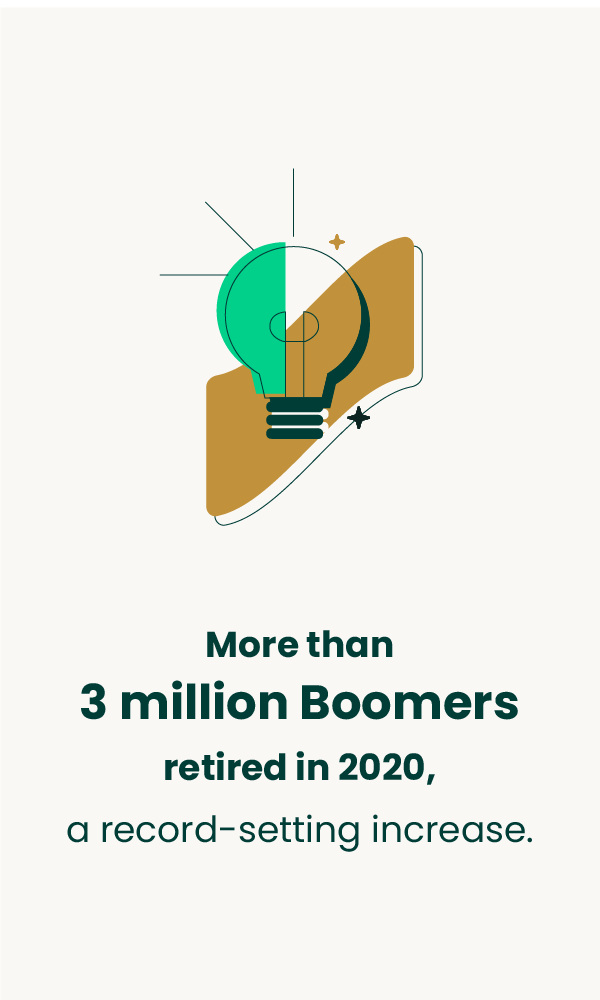 More than 3 million Boomers retired in 2020, a record-setting increase